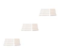 VICASKY 3pcs Acoustic Guitar Bone Bridge and Nut Real Bone Construction for Enhanced Tone Smooth Finish Replacement for Folk Guitars