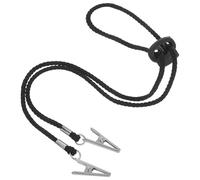 VICASKY 3pcs Adjustable Bib Neck Holder Clip for Adults Polyester and Iron Material, Easy to Clean Napkin Clip Lanyard, Stylish and Functional Bib Clamp for Dining Experience