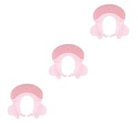 VICASKY 3pcs Adorable Shampoo Cap for Boys and Girls Light Practical Boy Girl Bathing Headwear for Bubble Bath