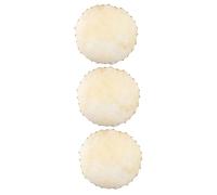 VICASKY 3pcs African Drum Accessories Leather Drum Heads Improve Sound Quality Easy to Use Accessory