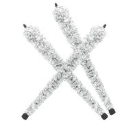 VICASKY 3Pcs Alto Saxophone Cleaning Brush Set, Cotton Rope Pull-Through Swab for Alto Sax Pad Saver and Instrument Cleaner, Black and White Saxophone Interior Brush for Musical