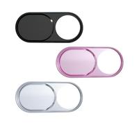 VICASKY 3pcs Aluminium Alloy Webcam Privacy Covers Anti-peeping and Anti-hacking Features, Practical Camera Lens Protection Slide for Laptops and Phones, for Office Use