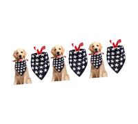 VICASKY 3pcs American Flag Pattern Pet Collar Bib Triangle Bandana Soft Saliva Towel Multifunctional Scarf for Dogs and Puppies Party Dress Up Accessories