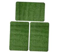 VICASKY 3pcs Artificial Grass Door Mat Fake Turf Floor Mat for Home Entrance Outdoor Indoor Rug Realistic Green Lawn Carpet for Garden Balcony Low Maintenance Doormat for Dogs and Play