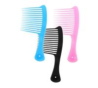 VICASKY 3pcs Big Comb Detangling Wide Tooth Comb for Wavy Hair Men Salon Styling Tool