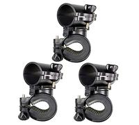 VICASKY 3Pcs Bike Flashlight Holder Sturdy Handlebar Torch Stand Lightweight Mount for Cycling Prevents Sliding Scratching Bike Accessory