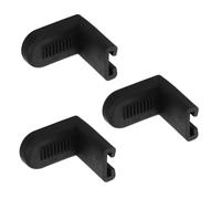 VICASKY 3pcs Black Rubber Snare Drum Hanger Hooks Anti-slip Drum Lug Mounting Claw Hooks Attachment Brackets for Snare and Bass Support