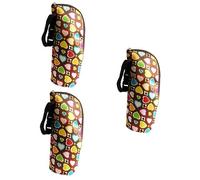 VICASKY 3pcs Bottle Warmer Bag Insulated Tote Lining for Keeping Bottles Warm Portable Design for Strollers Easy to Brown Heart Pattern