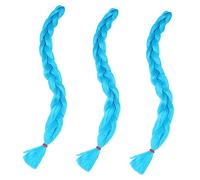 VICASKY 3pcs Braiding Hair Extensions for Fashionable Looks Elegant Synthetic Hairpiece for Daily Wear Events Comfortable Easy to Use Dreadlock Wigs Various Styles