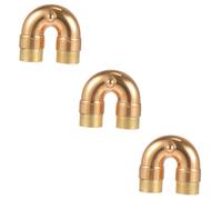 VICASKY 3pcs Brass Trumpet Bend Neck Sound Changing Tube Trumpet Neck Replacement Part for Music Studio Accessories Accessory for Instrument