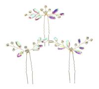 VICASKY 3pcs Bridal Rhinestone Hair for Weddings Elegant Hair Forks and Clips for Women Versatile Accessories for Brides and Special Occasions