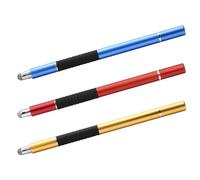 VICASKY 3pcs Capacitive Stylus Pen Fine Tip for Phone and Tablet, Lightweight Portable Metal Drawing Stylus with Conductive Cloth and Suction Head, Universal Compatibility for Design