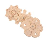 VICASKY 3pcs Chew Windmill Toys for Chinchilla Rabbit Parrot Rotating Cage Shredding Interactive Toys Flowers Stars Snowflakes