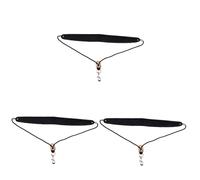 VICASKY 3pcs Comfortable Saxophone Harness Padded Neck Strap Metal Snap for Saxophones