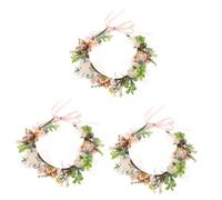 VICASKY 3pcs Dog Flower Collar Decorative Artificial Flowers Pet Collar for Wedding Neck Decor