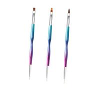 VICASKY 3pcs Double Ended Nail Art Pen Nail Gel Pens Thin Brush Tips for French Tip Manicure and Decorations