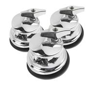 VICASKY 3pcs Drum Hardware Kit Drum Leg Bracket Mounts for Floor Tom Alloy Stacking Base Chrome Plated Legs