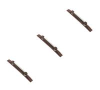 VICASKY 3pcs Ebony Archtop Guitar Bridge Bone Saddle Bridge for Jazz Guitar Mandolin Polished Flat Bottom Custom Design for Enhanced Performance