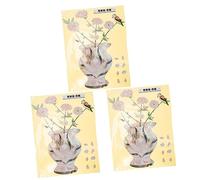 VICASKY 3pcs Electric Guitar Headstock Sticker Creative Shape Musical Instrument Sticker Wall Art
