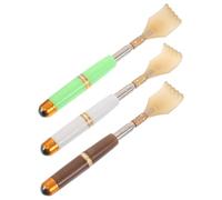 VICASKY 3pcs Extendable Metal Back Itchy Scratcher Telescopic Massage Tool for Elderly Portable Adjustable Scratcher for Adults