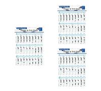 VICASKY 3pcs Flute Chord Chart for Beginner Students Flute Practice Chord Chart Clarinet Training Guide Vertical Poster