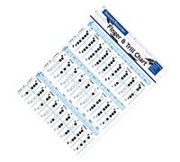 VICASKY 3pcs Flute Chord Chart for Students Clarinet Note Chart Chord Poster for Practice Recorder Practice Finger Flute Practicing Supplies for School and Boys and Girls