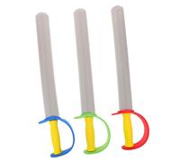 VICASKY 3pcs Foam Swords Lightweight Soft Training Sword Props for Play Fighting and Cosplay Party Safe Medieval Style for Group Activities and Stage Performance