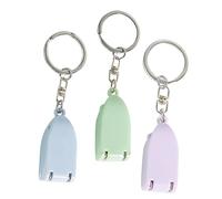 VICASKY 3pcs Foldable Cute Cartoon Nail Clipper Set for Women Portable Household Nail Tools Keychain Design for Boys and Girls