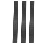 VICASKY 3pcs Folk Guitar Fingerboard Neck Replacement Headless Guitar Neck for Ukulele Abs Material