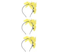 VICASKY 3pcs Fresh Chic Headdress Design Headband for Women Lady Simulated Head Hoops Wedding Guest Hair Accessories for Festive Bride Occasions