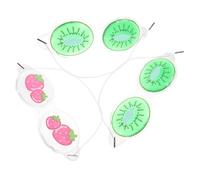 VICASKY 3pcs Fruit Cold Eye Mask Cute Boys and Girls Eye Patches Ice Cooling Mask for Reusable Gel Breathable for Sleeping Travel Random Style