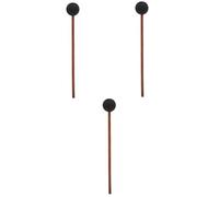 VICASKY 3pcs Gong Resonant Mallet Wooden Long Handle for Sound Baths and Performance Friction Marimba Mallet for Meditation and Percussion Instrument