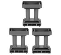 VICASKY 3pcs Grey Plastic Train Bridge Pier Model Railway Accessories DIY Decorative Bridge Support for Backyard Lawn Playground Indoor Playroom