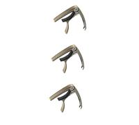 VICASKY 3pcs Guitar Capo Clamp Portable Metal Capo for Classical Acoustic Guitars High Elastic Spring Pressure Tuning Accessory for Beginners Professionals Lightweight Design