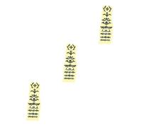 VICASKY 3pcs Guitar Fingerboard Inlay Sticker Fretboard Decals Carved Stickers Ceremony Style Easy Peel-off