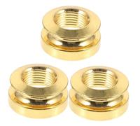 VICASKY 3pcs Guitar Jack Button Endpin Jack Replacement Strap Repair Accessory for Acoustic Guitar Strap Buttons Suitable for End Cap and Bridge Pins Use