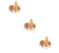 VICASKY 3pcs Guitar Potentiometer Upgrade Kit Bk Volume Potentiometer for Electric Guitar Coarse Knurling