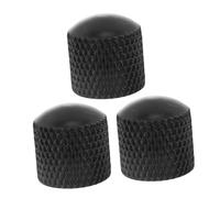 VICASKY 3pcs Guitar Volume Knobs Electric Guitar Bass Knobs Metal Tone for Bass Accessories