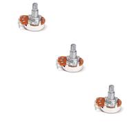 VICASKY 3pcs Guitar Volume Potentiometer Bk Potentiometer Split Shaft Audio Tone Control Guitar Pots Replacement