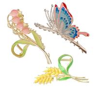 VICASKY 3pcs Hair Claw Clips for Women, Alloy Material with Delicate Look, Practical for Cook and Hold Hair Firmly, for Prom and Birthday Hairstyles
