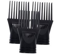VICASKY 3pcs Hair Dryer Comb Wind Detangling Blow Dryer Hairdryer Diffuser for Wand Styler Accessories Accessory Black