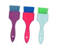VICASKY 3pcs Hair Dye Brush with Flexible Stiff Bristles for Even Color Application Salon and Home Hair Tint Applicator Tools for Highlights Foiling Keratin Care and DIY Hairdressing