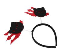 VICASKY 3pcs Halloween Cat Hair Hoop Evil Cat Boppers Headband Costume Accessories for Women Spooky Masquerade Party