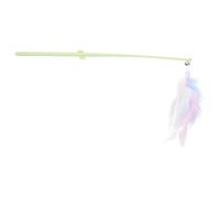 VICASKY 3pcs Interactive Cat Teaser with PP Material Multifunctional Bell Design for Indoor Cat Exercise and Anxiety Relief Green Cactus Handle for Self-play and Owner Interaction