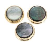 VICASKY 3pcs Key Valve Finger Buttons Trumpet Bottom Valve Caps Cute Trumpet Finger Keys Buttons Guard Black Shell