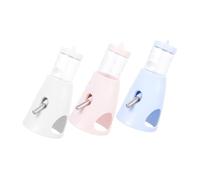 VICASKY 3pcs Leakproof Hamster Water Bottle with Stand and Rolling Bead Feeder for Small Pets Including Squirrel Bunny Chinchilla Easy to Clean Efficient Hydration No Drip Design