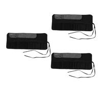 VICASKY 3pcs Makeup Brush Case Organizer Portable Brush Bag for Travel Pouch for Makeup Artists