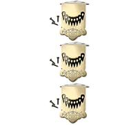 VICASKY 3pcs Mandolin Tailpiece Decorative Metal Part for Traditional Mandolin String Tailpiece Accessory for Musical Instrument String