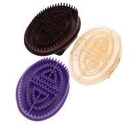 VICASKY 3pcs Meridian Massage Brush for Pet Bath and Home Use Silicone Handheld Massager Tool Belly Meridian Brush for Full Relaxation