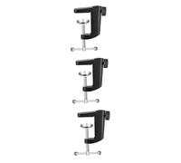 VICASKY 3pcs Microphone Bracket Base C-type Holder Base for Table Lamp Clamp Metal Clamp for Home Use